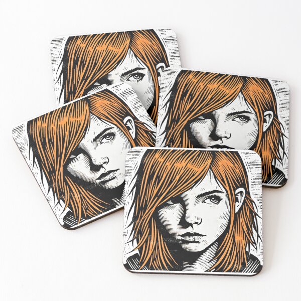 Item preview, The girl with orange hair designed and sold by Raheleh Barkhordari.