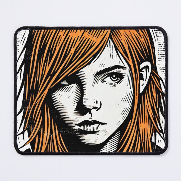 Item preview, The girl with orange hair designed and sold by Raheleh Barkhordari.