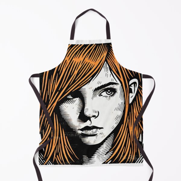 Item preview, The girl with orange hair designed and sold by Raheleh Barkhordari.