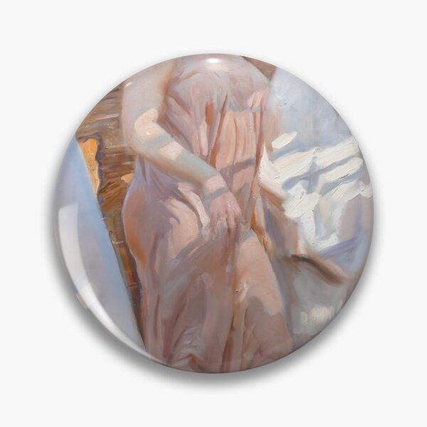 Item preview, The Pink Robe. After The Bath By Joaquín Sorolla (1916) designed and sold by irynaartbyim.