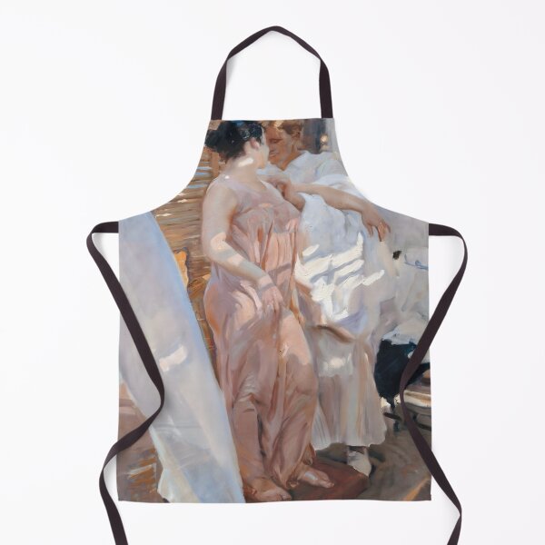 Item preview, The Pink Robe. After The Bath By Joaquín Sorolla (1916) designed and sold by irynaartbyim.