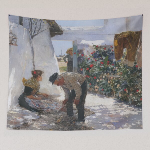Item preview, Sorolla Fishing Nets Photographic Print designed and sold by irynaartbyim.