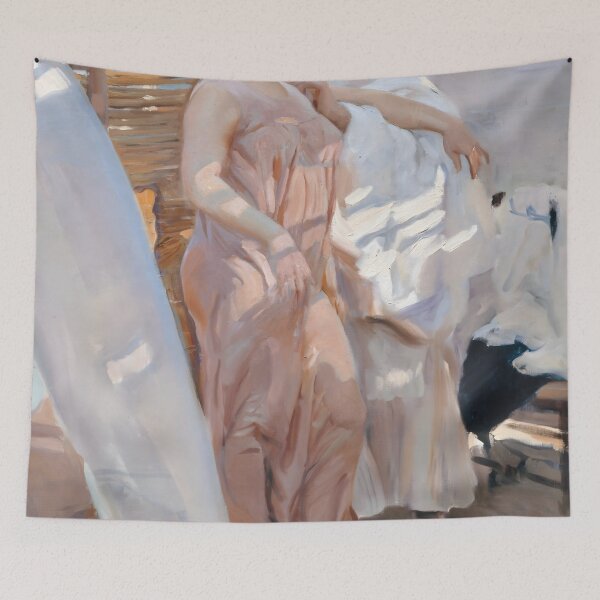 Item preview, The Pink Robe. After The Bath By Joaquín Sorolla (1916) designed and sold by irynaartbyim.