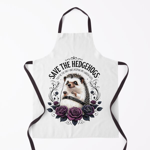 Item preview, Gothic Hedgehog Garden Guardian Edgy Nature Lover T-Shirt designed and sold by AnnDesignStudio.