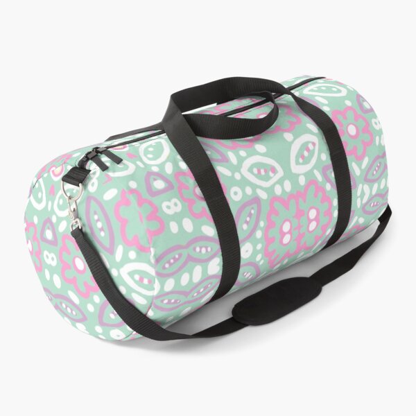 Item preview, Daisy pattern pastel green and pink designed and sold by Art and Tea Studio.