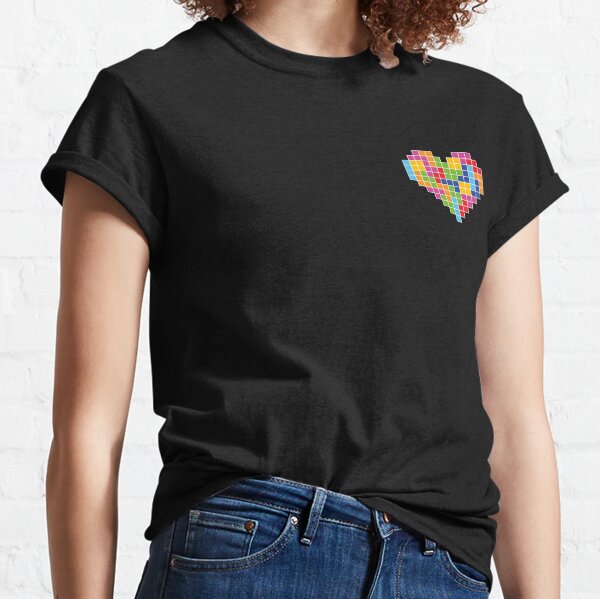 Item preview, Colorful Tetris heart designed and sold by POKPOD.