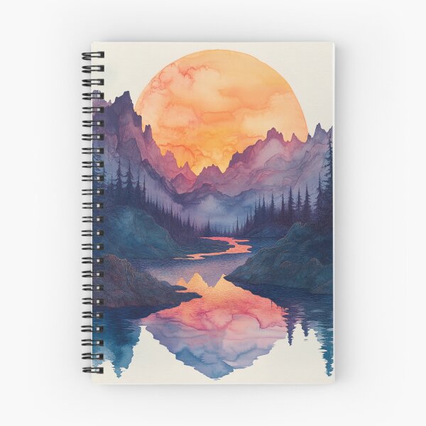 Item preview, watercolour painting of a sunset designed and sold by Pure_Art.