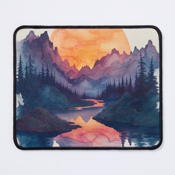 Item preview, watercolour painting of a sunset designed and sold by Pure_Art.