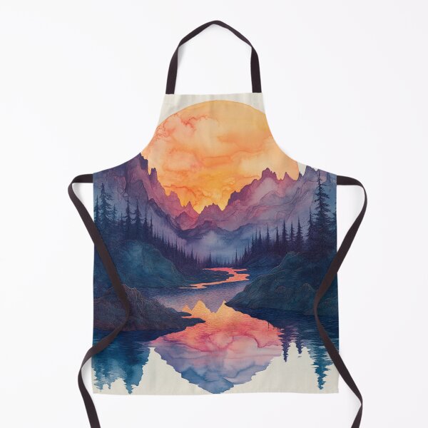 Item preview, watercolour painting of a sunset designed and sold by Pure_Art.