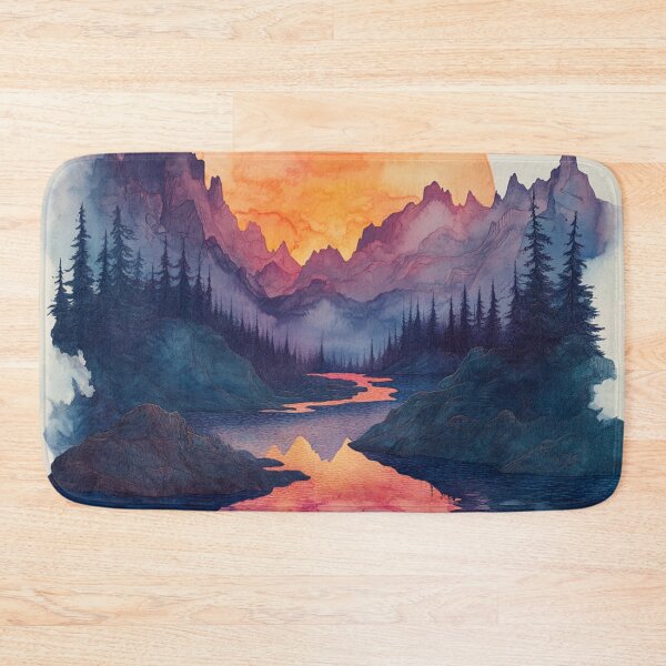 Item preview, watercolour painting of a sunset designed and sold by Pure_Art.