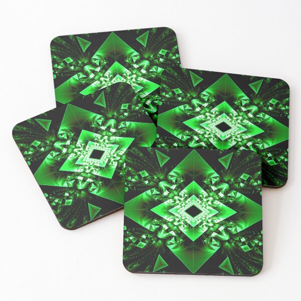Item preview, Green Geometric Fractal Symphony designed and sold by Exodoi.