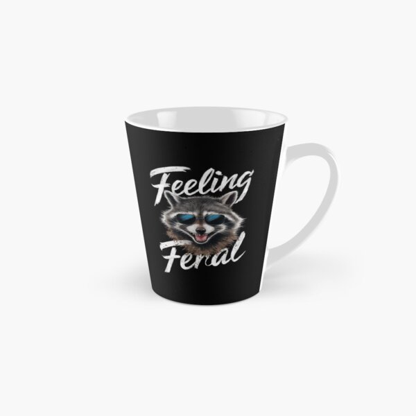 Item preview, Feeling Feral Racoon Funny Gifts designed and sold by SkymarArt.