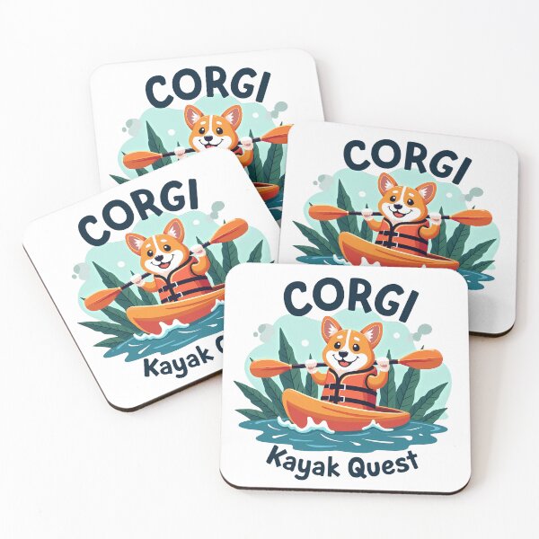 Item preview, Corgi Kayak Quest – Outdoor Exploration & Joyful Play designed and sold by zoughlal.