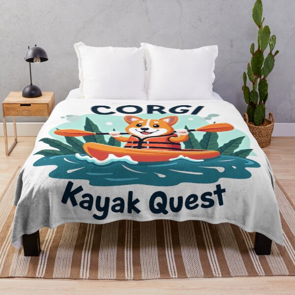 Item preview, Corgi Kayak Quest – Outdoor Exploration & Joyful Play designed and sold by zoughlal.