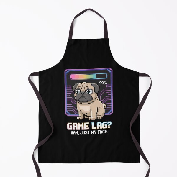 Item preview, Game Lag? Nah, Just My Face – Funny Pug Pixel Gamer Art designed and sold by NaturePixel.