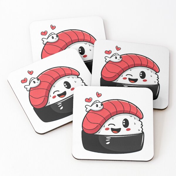 Item preview, Cute Winking Sushi – Adorable Food Lover  designed and sold by Artyx_Design.