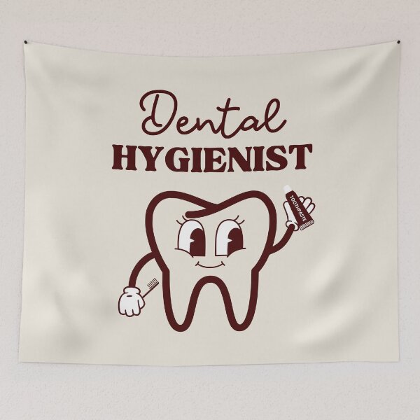 Item preview, Dental Hygienist, Cute Tooth, Funny Oral Hygiene designed and sold by Anniko Art Studio.