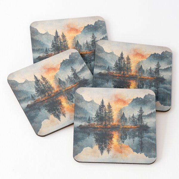Item preview, Watercolour painting of an island designed and sold by Pure_Art.