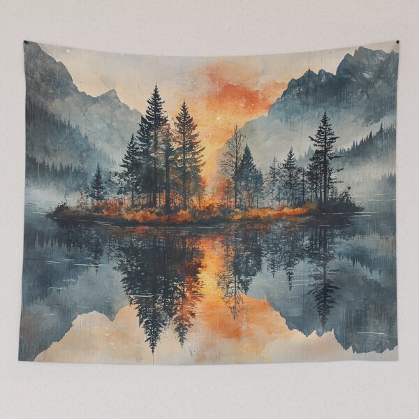 Item preview, Watercolour painting of an island designed and sold by Pure_Art.