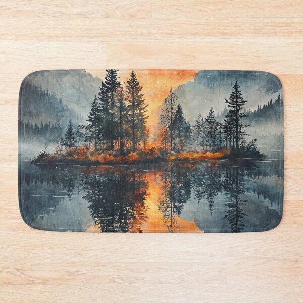 Item preview, Watercolour painting of an island designed and sold by Pure_Art.