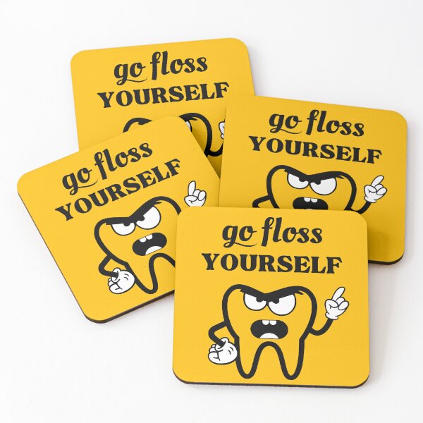 Item preview, Go Floss Yourself, Funny Dentist, Funny Dental Hygienist, Funny Oral Hygiene designed and sold by Anniko Art Studio.