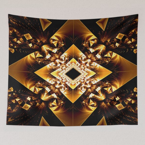 Artikelvorschau, Orange geometrische fraktale Symphonie entworfen und verkauft von Exodoi.