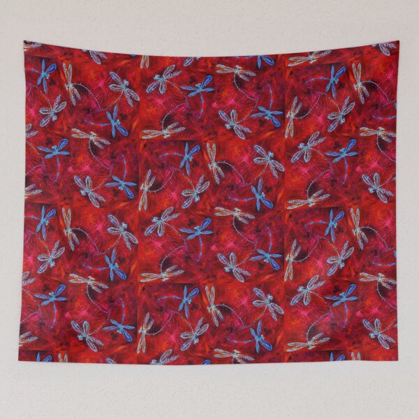 Item preview, Red Hot Dragonfly Dance designed and sold by lyndseyart.