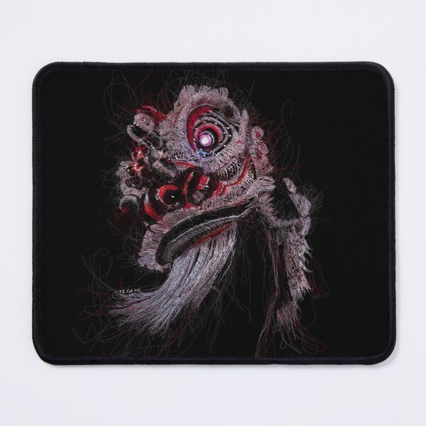 Item preview, Scribble Lion Dance Mask: Traditional Dance Art designed and sold by DeeplyShallow Art.