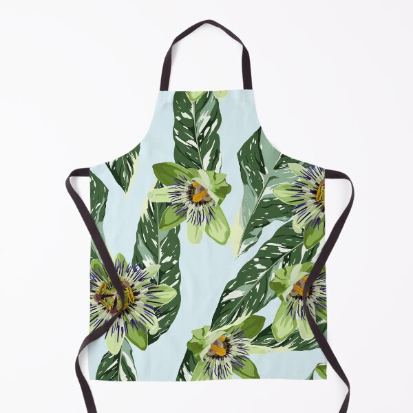Item preview, Seamless floral pattern with tropical passiflora flowers with exotic leaves. designed and sold by MatyKotiv.