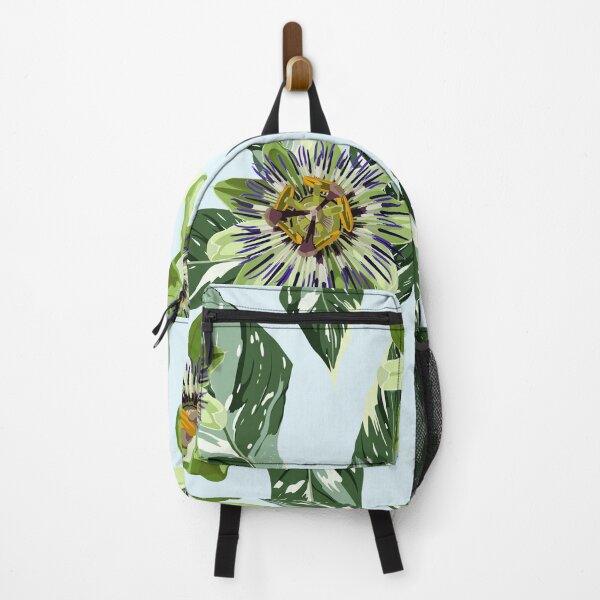 Item preview, Seamless floral pattern with tropical passiflora flowers with exotic leaves. designed and sold by MatyKotiv.