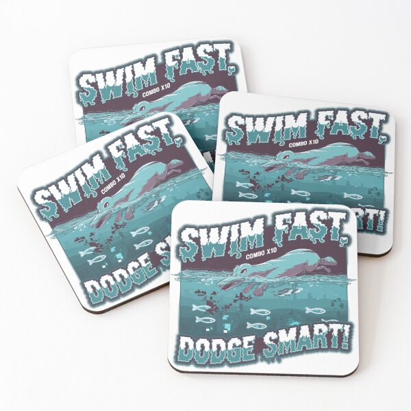 Item preview, Swim Fast, Dodge Smart – Pixel Platypus Gaming Challenge designed and sold by NaturePixel.