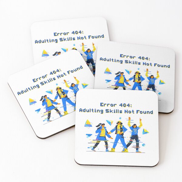 Item preview, "Error 404: Adulting Skills Not Found" - Funny Millennial T-Shirt designed and sold by AnnDesignStudio.