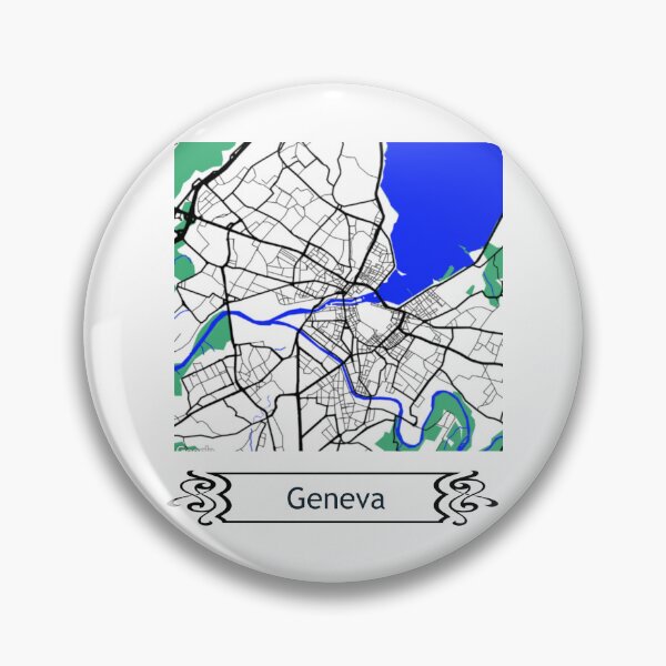 Item preview, Minimalist Map of Geneva designed and sold by design2xstudio.
