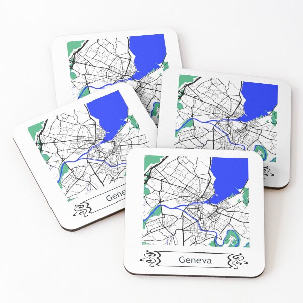 Item preview, Minimalist Map of Geneva designed and sold by design2xstudio.