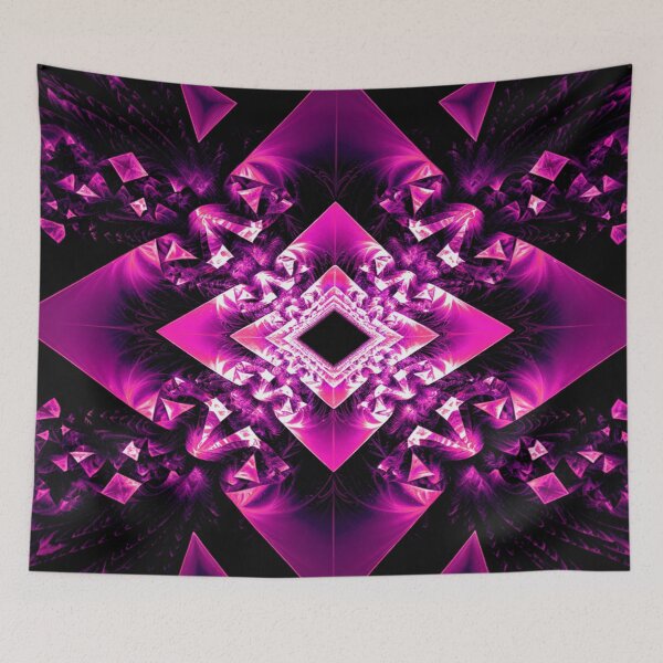 Artikelvorschau, Rosa geometrische fraktale Symphonie entworfen und verkauft von Exodoi.