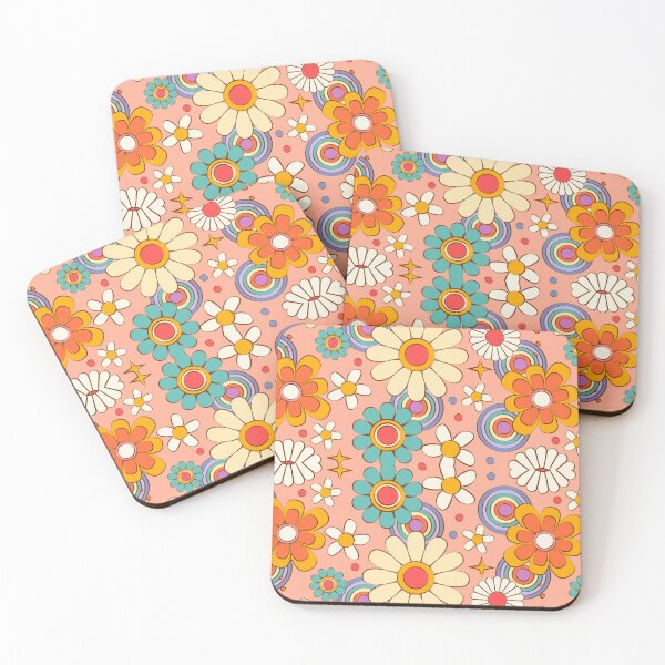 Item preview, Hippie Flower Power 70s Pattern designed and sold by FestDrip.