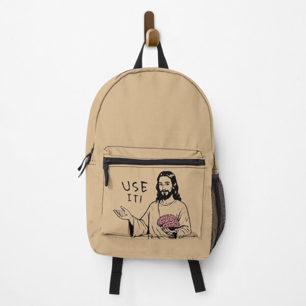 Item preview, Jesus Says Use Your Brain, Religious Humor Art designed and sold by Darkifun.