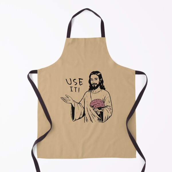 Item preview, Jesus Says Use Your Brain, Religious Humor Art designed and sold by Darkifun.
