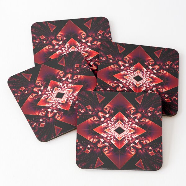 Item preview, Red Geometric Fractal Symphony designed and sold by Exodoi.