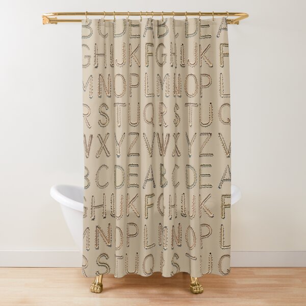 Sand Writing Shower Curtain