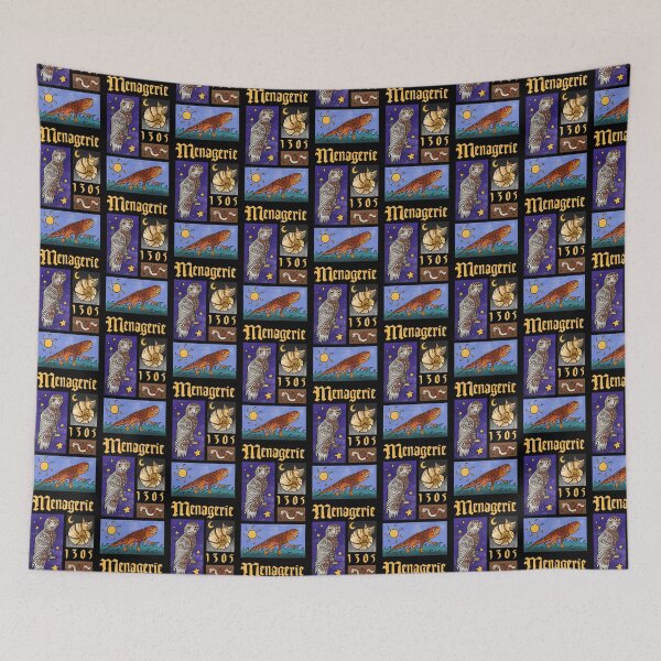 Item preview, Medieval Menagerie (gold writing) designed and sold by TheDoodlemancer.