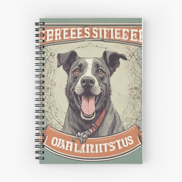 Item preview, Vintage-Style Happy Dog Illustration with Retro Banner designed and sold by Uduppukadai.