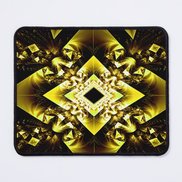 Item preview, Yellow Geometric Fractal Symphony designed and sold by Exodoi.