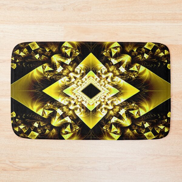 Item preview, Yellow Geometric Fractal Symphony designed and sold by Exodoi.