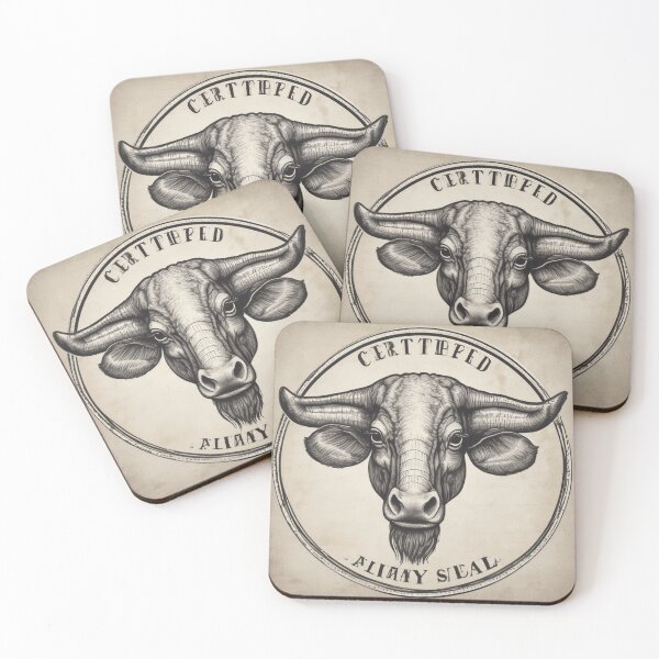 Item preview, Vintage Engraved Bull Logo – Rustic Farmhouse Cattle Illustration designed and sold by Uduppukadai.
