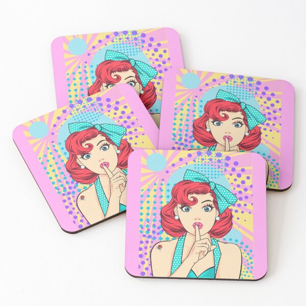 Item preview, Retro Woman, Pop Art, Bubbles, Beautiful, Vintage, Ladybug  designed and sold by AASparksDesigns.