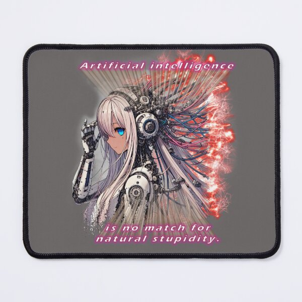 Item preview, Artificial Intelligence vs. Natural Stupidity designed and sold by Getrealdesigns.
