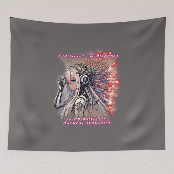Item preview, Artificial Intelligence vs. Natural Stupidity designed and sold by Getrealdesigns.