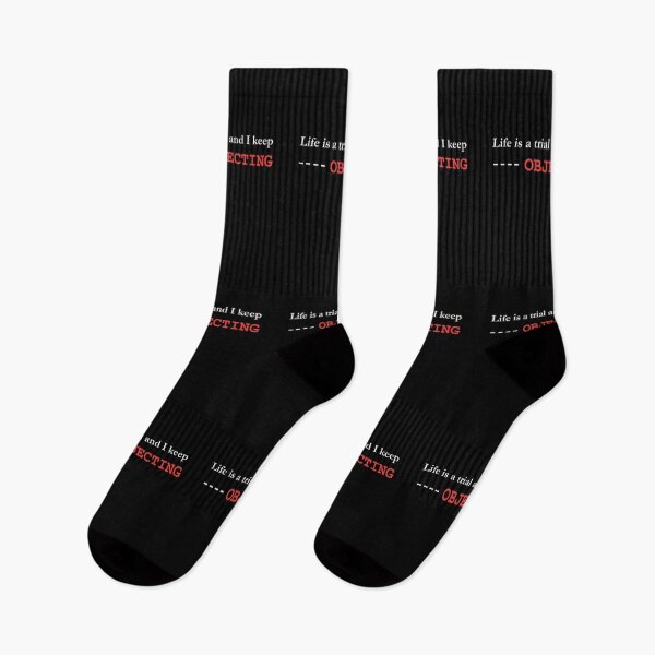 Item preview, Life is a Trial, and I Keep Objecting  Lawyer Gift Legal Humor designed and sold by FMproject.