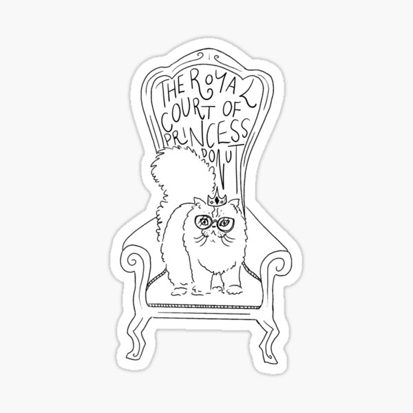 Item preview, The royal court of princess donut  (black throne) designed and sold by TheDoodlemancer.